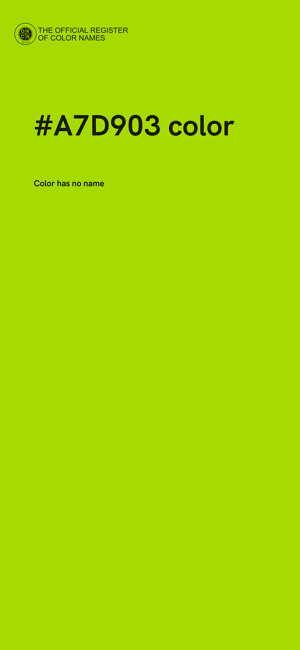 #A7D903 color image