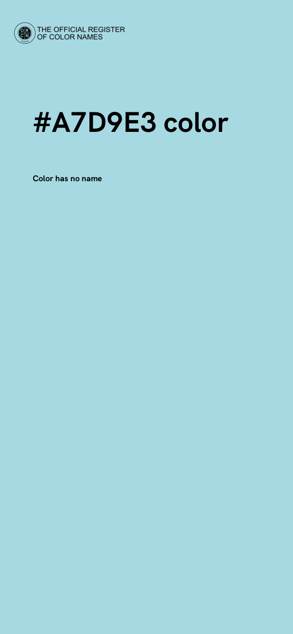 #A7D9E3 color image