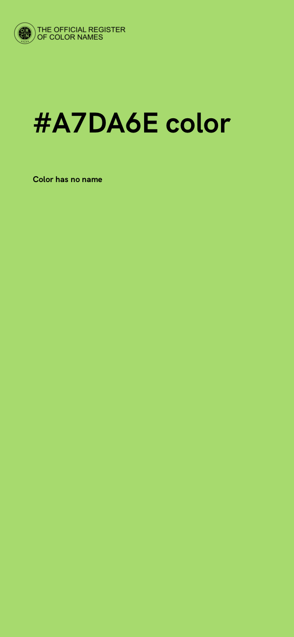 #A7DA6E color image