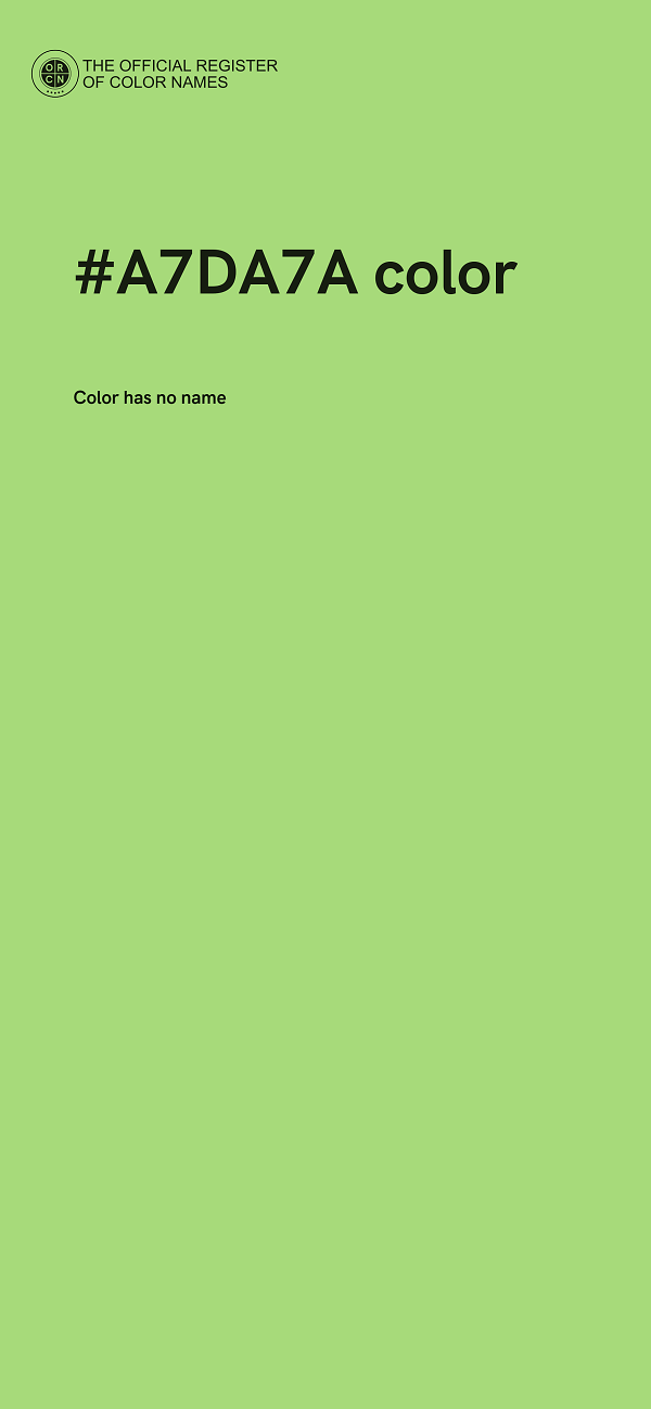 #A7DA7A color image