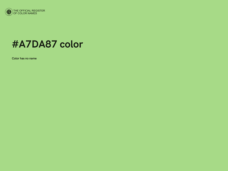 #A7DA87 color image