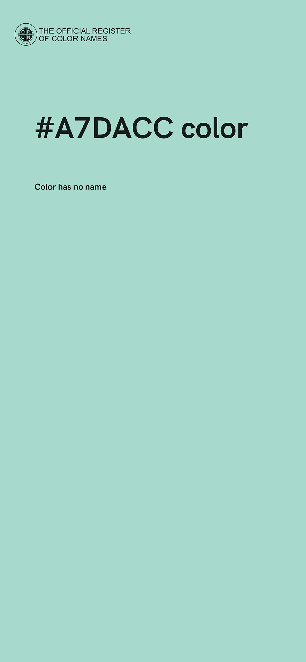 #A7DACC color image