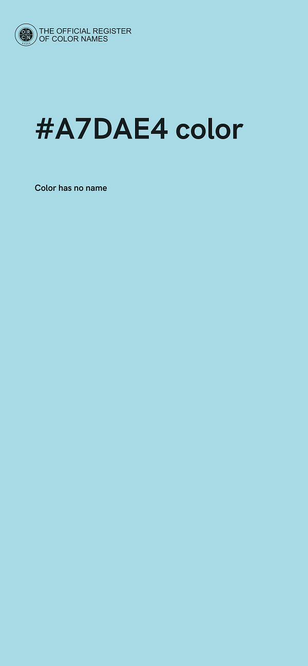 #A7DAE4 color image