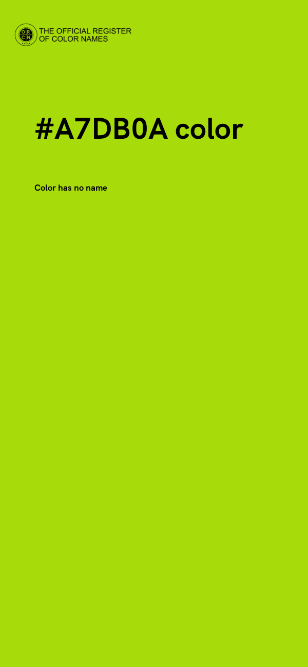 #A7DB0A color image