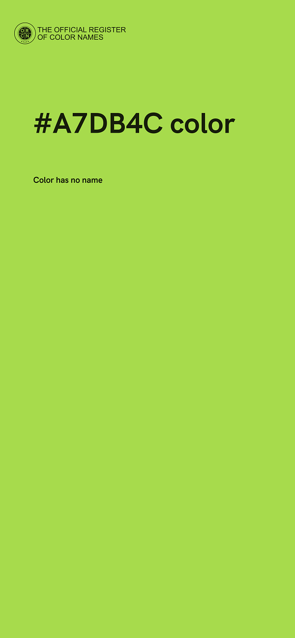 #A7DB4C color image
