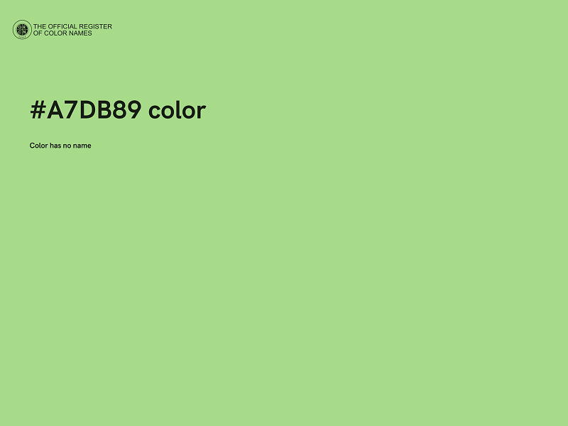 #A7DB89 color image