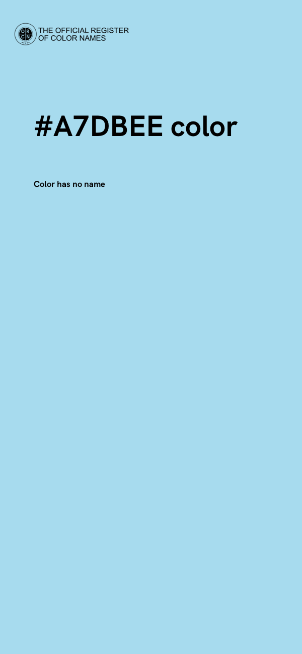 #A7DBEE color image