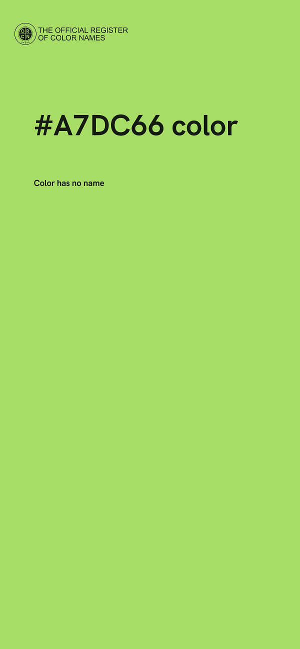 #A7DC66 color image