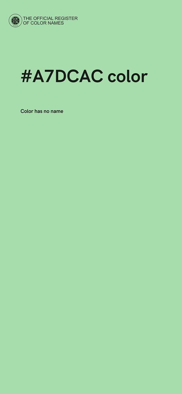 #A7DCAC color image