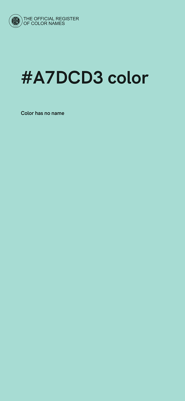 #A7DCD3 color image