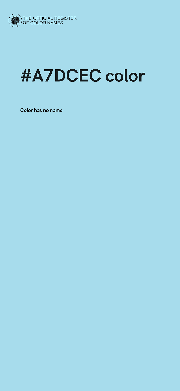 #A7DCEC color image