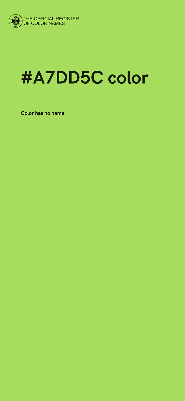 #A7DD5C color image
