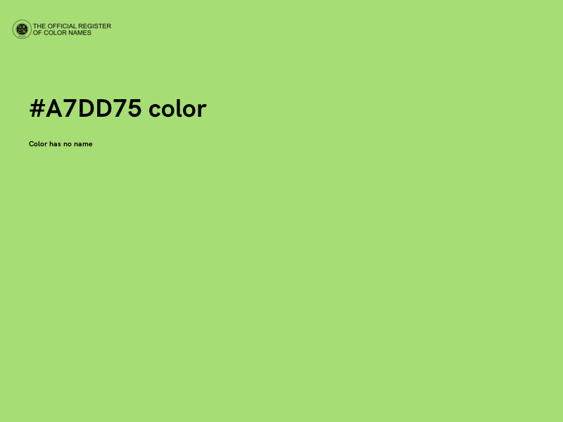 #A7DD75 color image