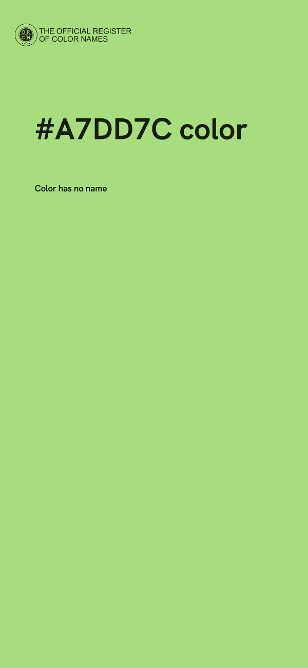 #A7DD7C color image
