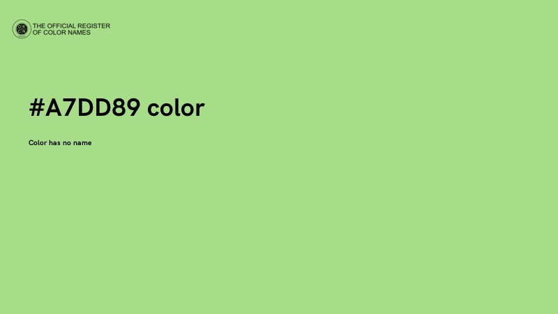 #A7DD89 color image