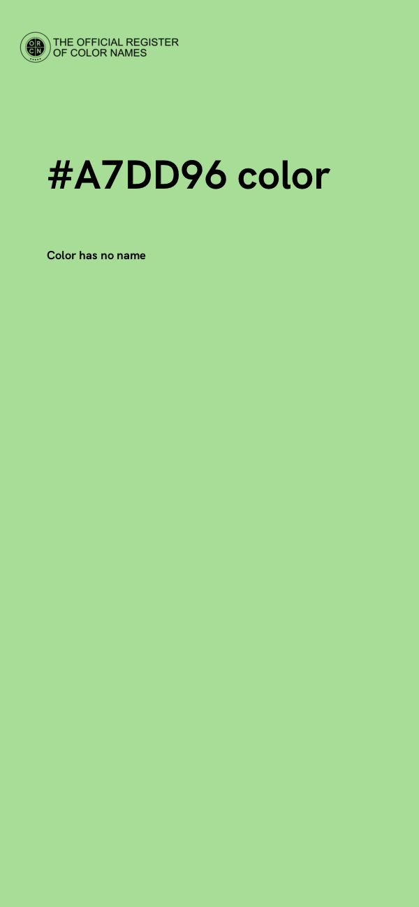 #A7DD96 color image