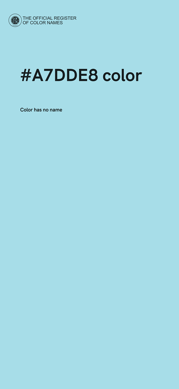 #A7DDE8 color image
