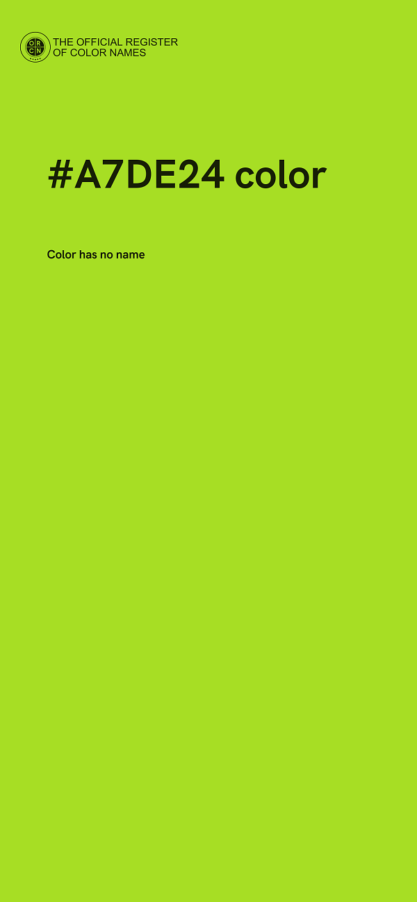#A7DE24 color image
