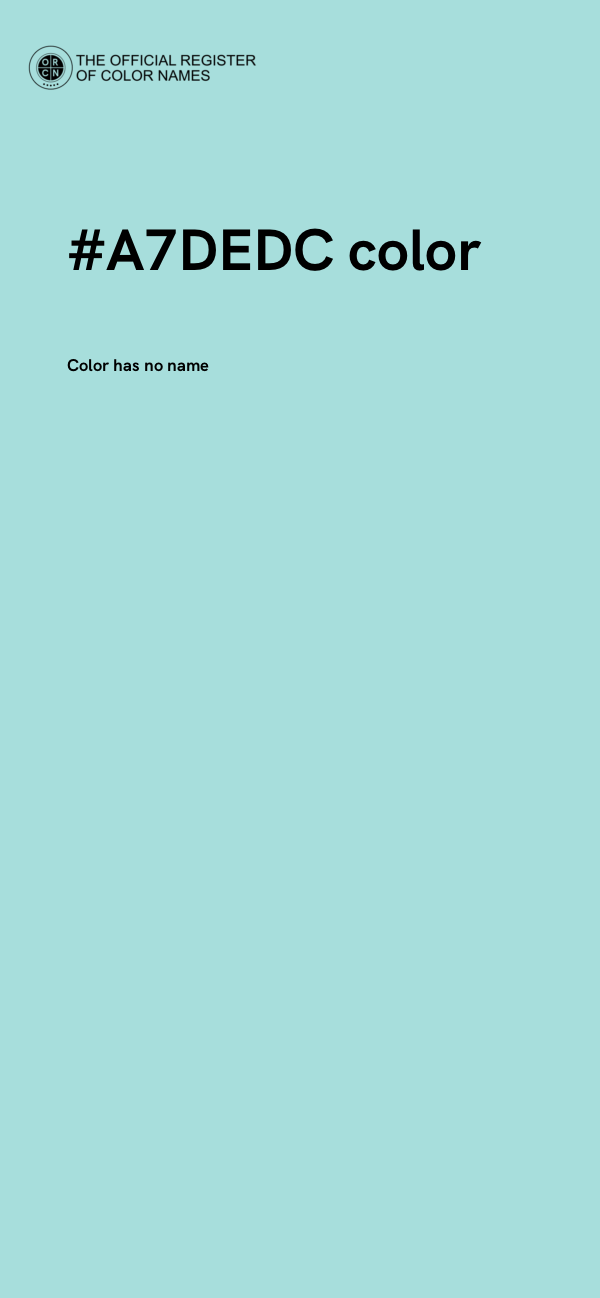 #A7DEDC color image