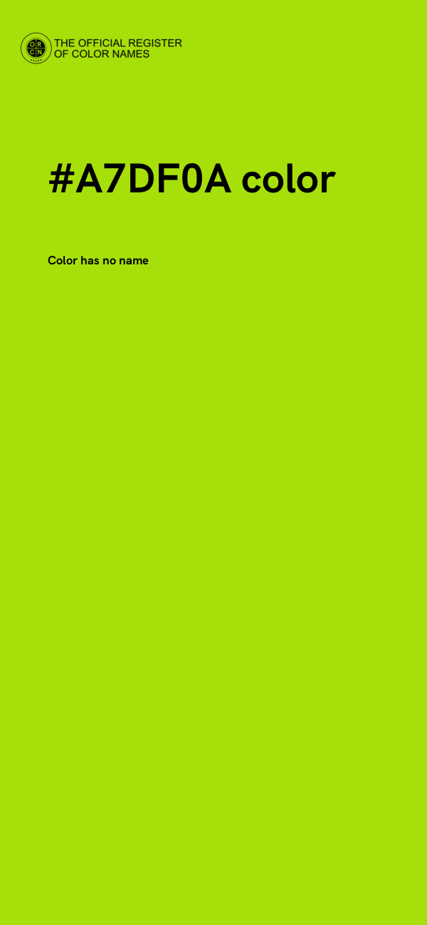 #A7DF0A color image
