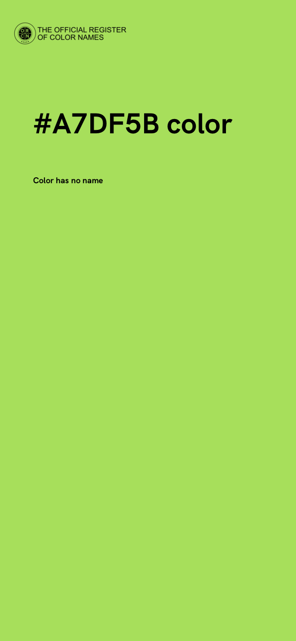 #A7DF5B color image