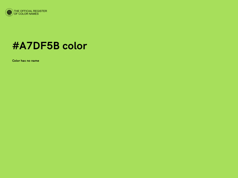 #A7DF5B color image