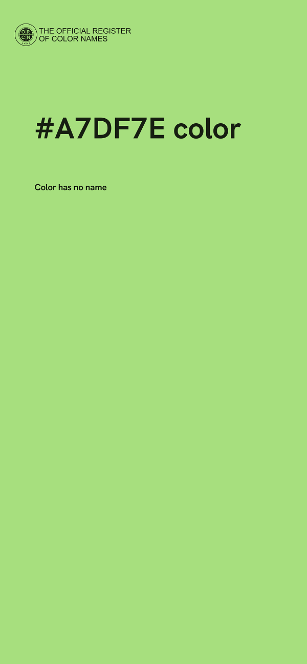 #A7DF7E color image