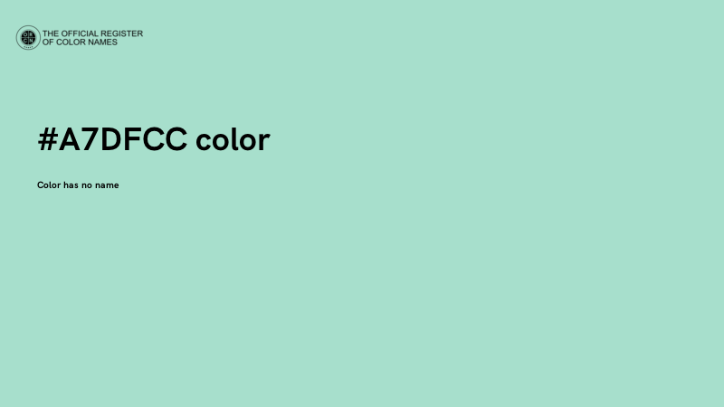 #A7DFCC color image