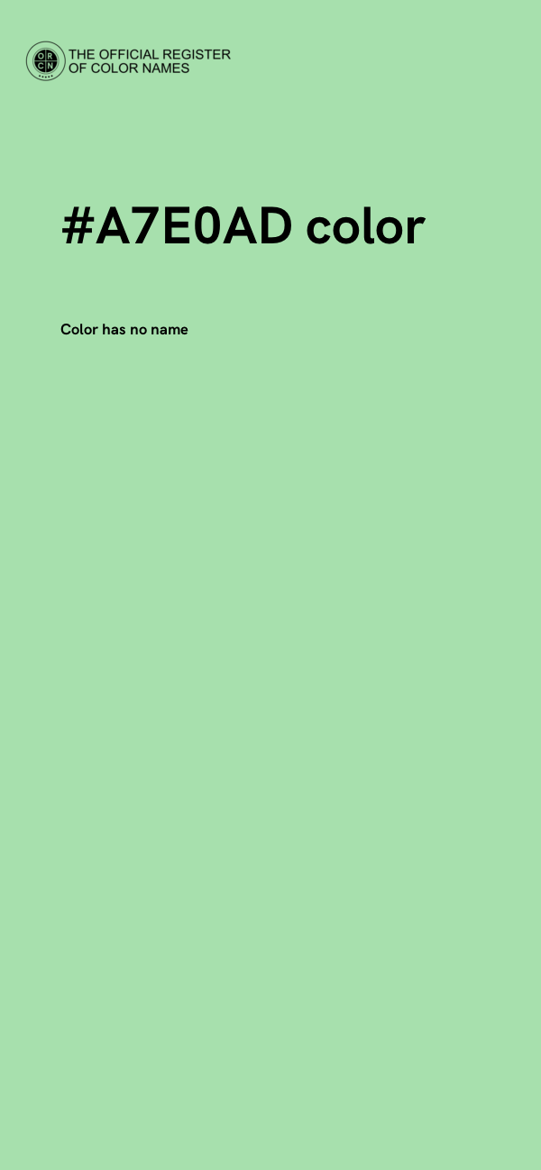 #A7E0AD color image