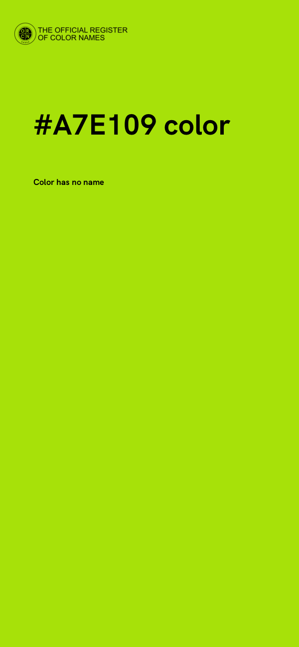 #A7E109 color image