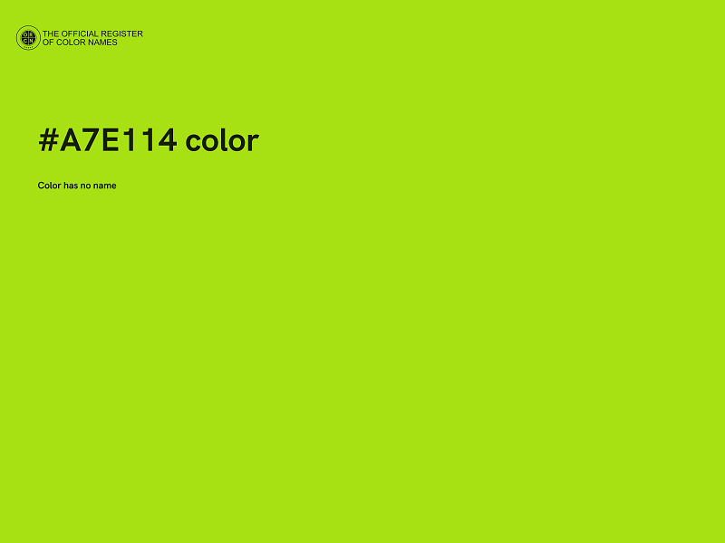 #A7E114 color image