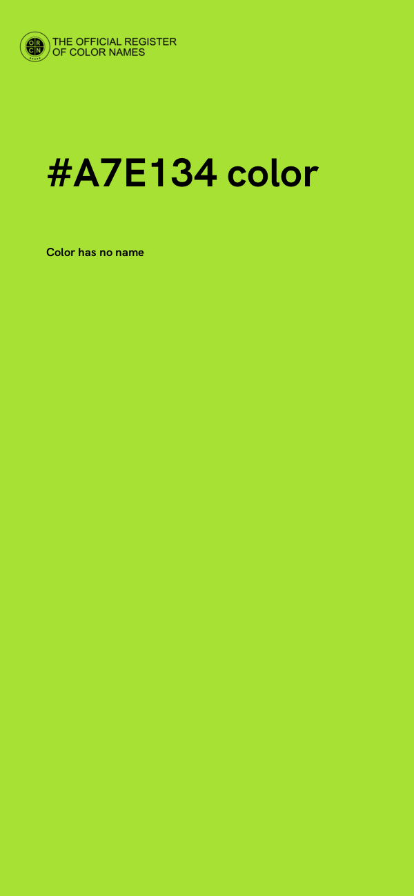 #A7E134 color image