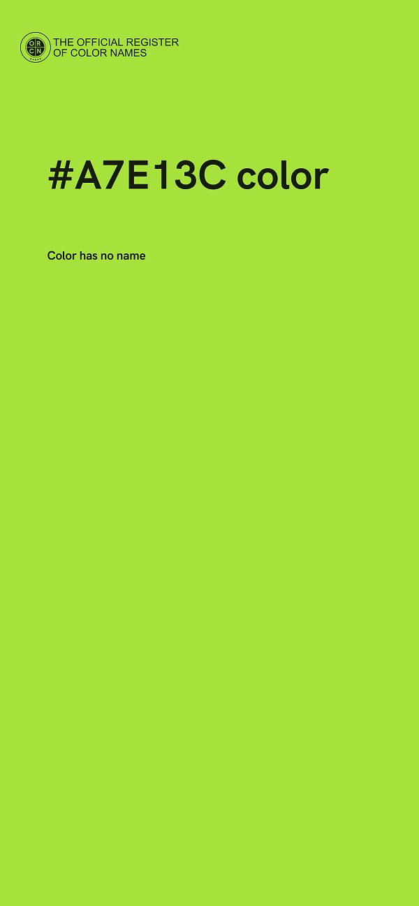 #A7E13C color image