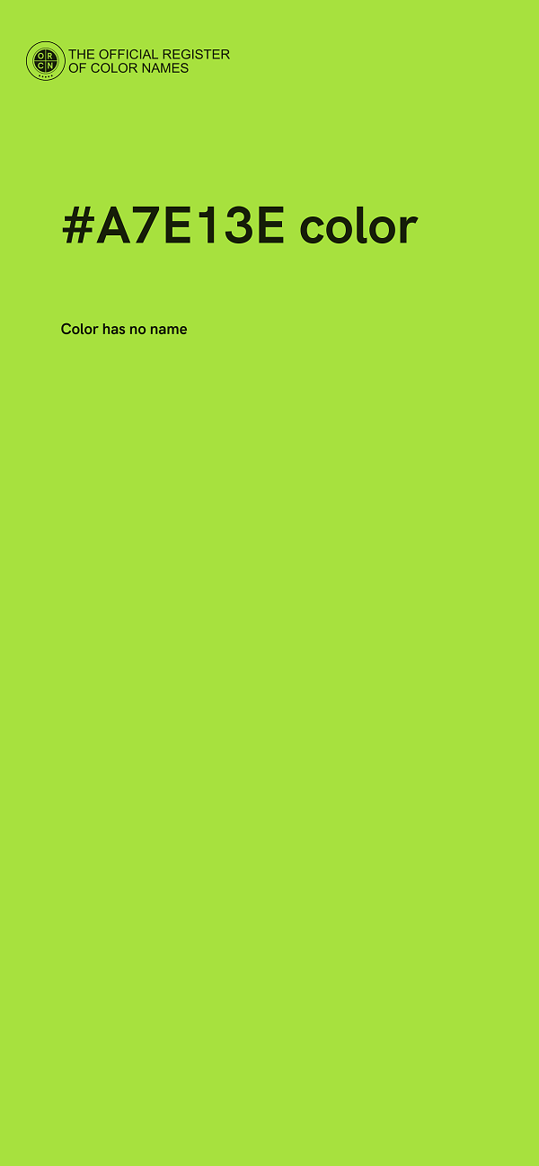 #A7E13E color image