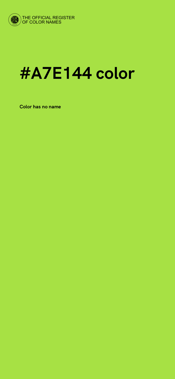 #A7E144 color image