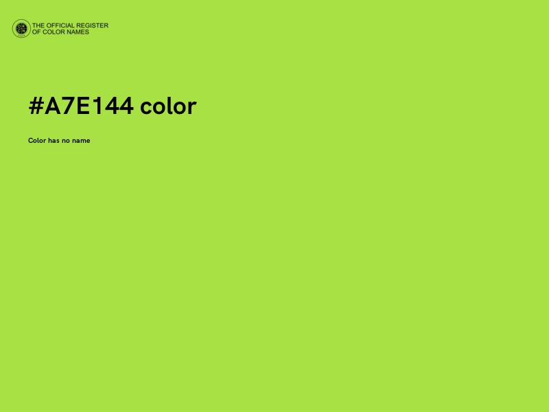 #A7E144 color image