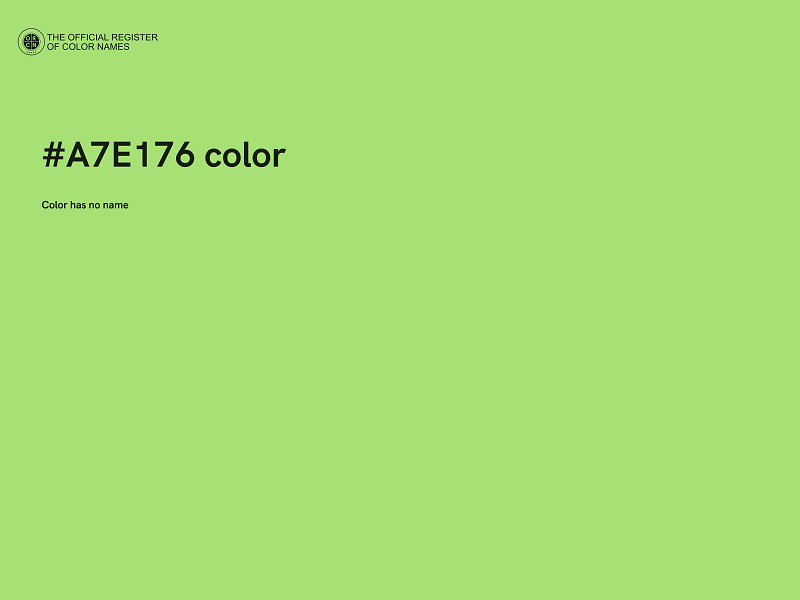 #A7E176 color image
