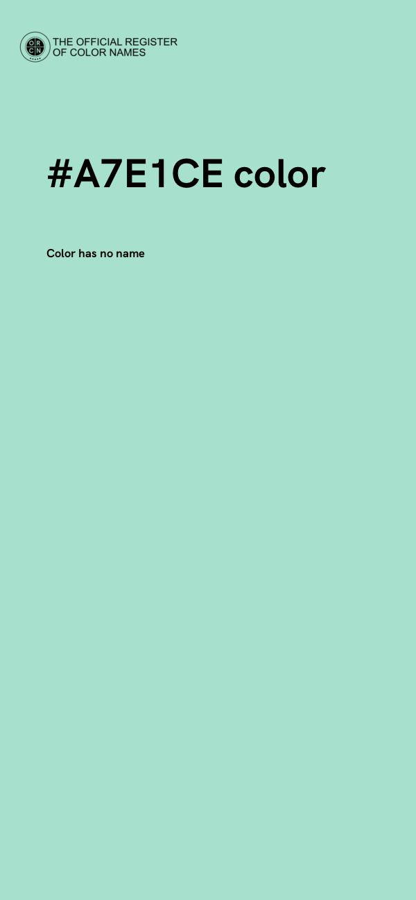 #A7E1CE color image