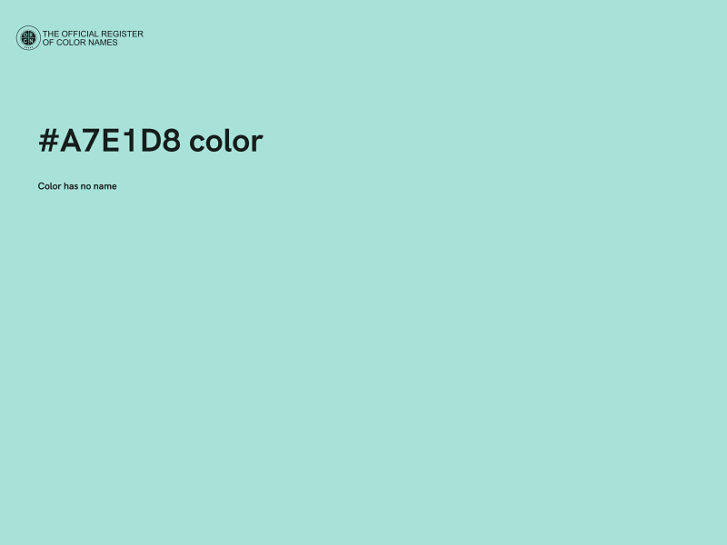 #A7E1D8 color image