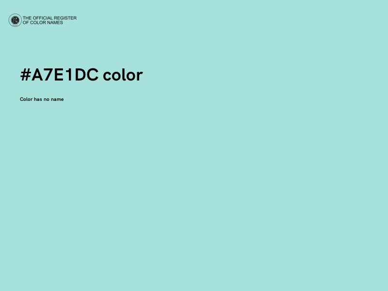 #A7E1DC color image