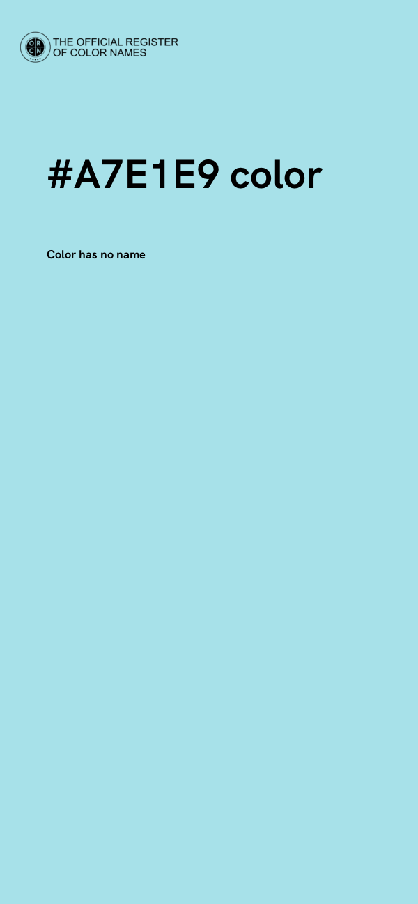 #A7E1E9 color image