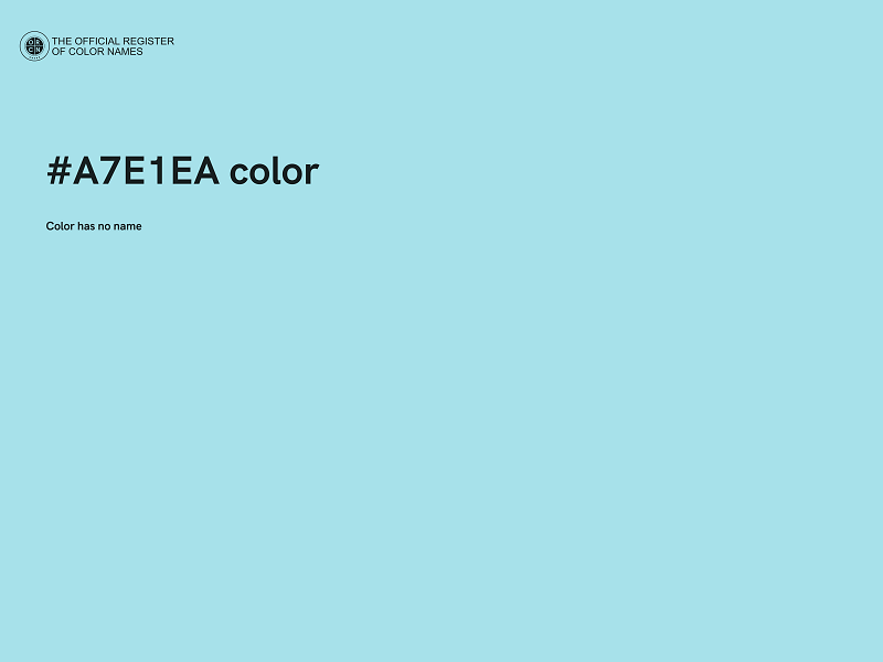 #A7E1EA color image