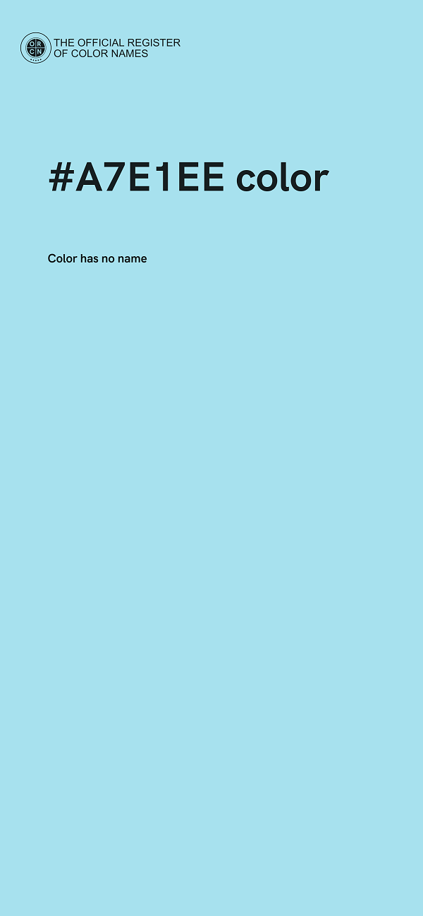 #A7E1EE color image