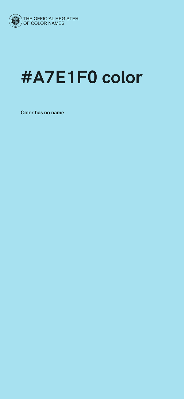 #A7E1F0 color image