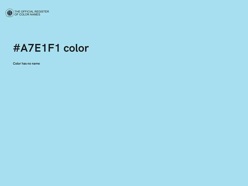 #A7E1F1 color image