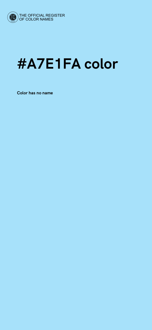 #A7E1FA color image