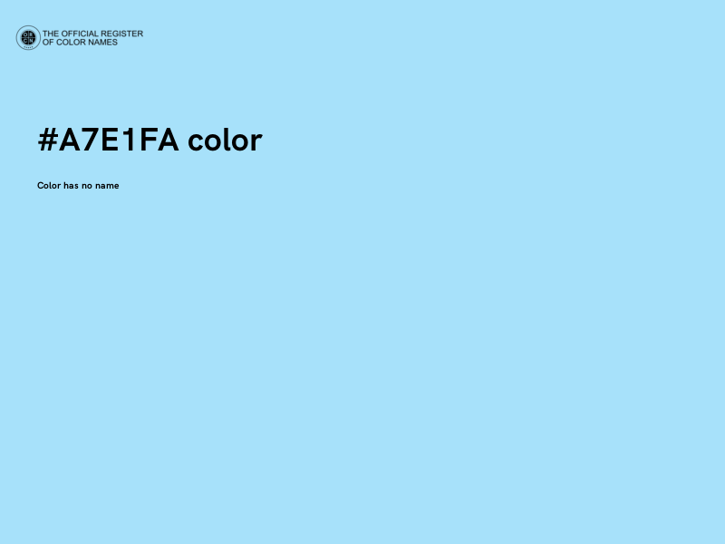 #A7E1FA color image