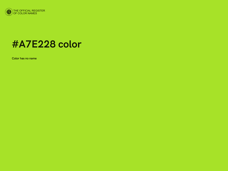 #A7E228 color image