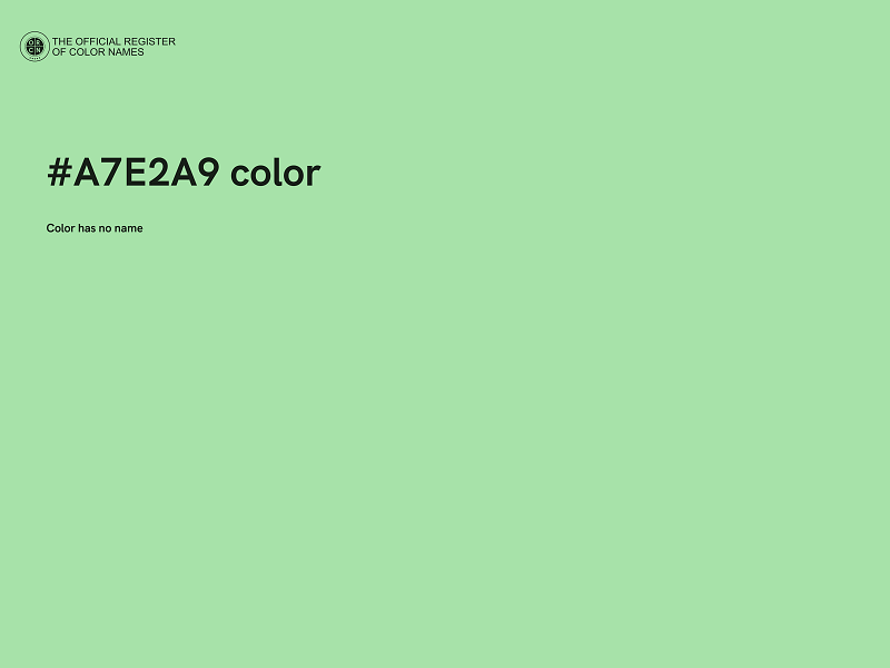 #A7E2A9 color image