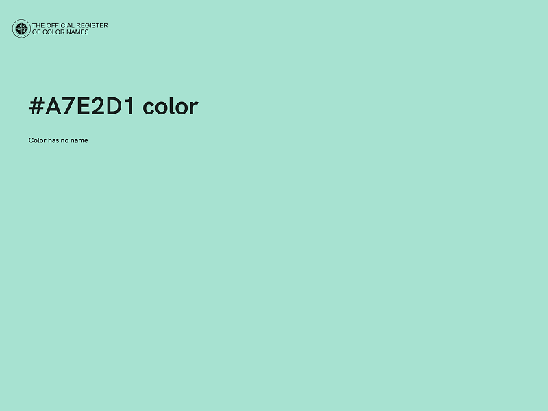 #A7E2D1 color image